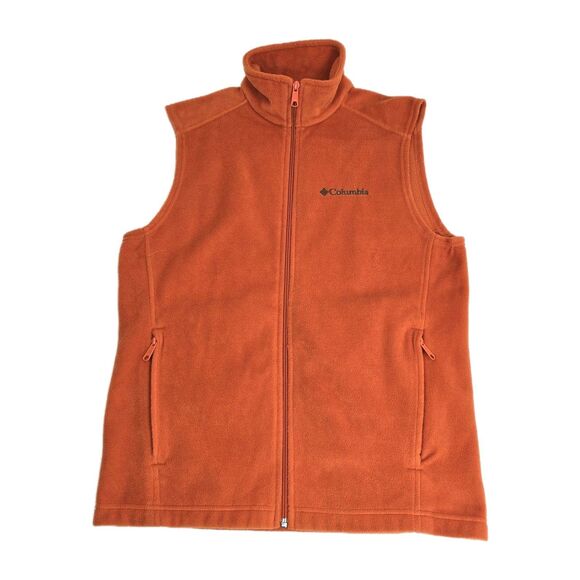 Columbia Fleece Vest Bundle Womens S Full Zip Sleeveless Outdoor Hiking Layer - Picture 3 of 15